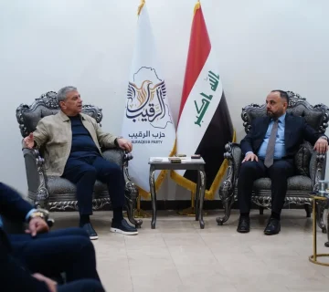 حيدر كريم الغراوي يستقبل رئيس اتحاد مقاولين العراق